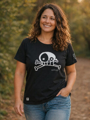 Camiseta Mujer "Calavera" · Modelo Naia
