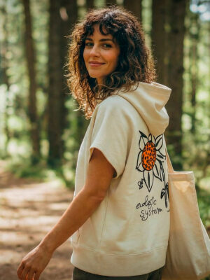 Sudadera sin mangas "Girasol" · Modelo Rake