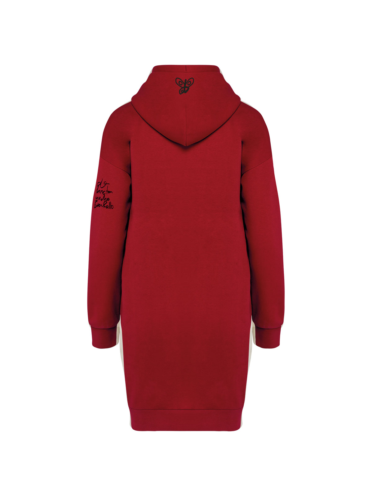 Miss Huesos Corazón. Vestido sudadera de algodón orgánico y RPET - Imagen 3